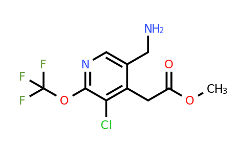 Methyl 5-(aminomethyl)-3-chloro-2-(trifluoromethoxy)pyridine-4-acetate