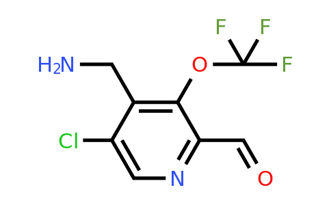 4-(Aminomethyl)-5-chloro-3-(trifluoromethoxy)pyridine-2-carboxaldehyde