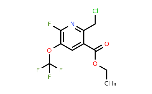 1804334-44-8 | Ethyl 2-(chloromethyl)-6-fluoro-5-(trifluoromethoxy)pyridine-3-carboxylate