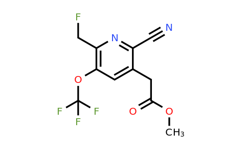 1804338-54-2 | Methyl 2-cyano-6-(fluoromethyl)-5-(trifluoromethoxy)pyridine-3-acetate