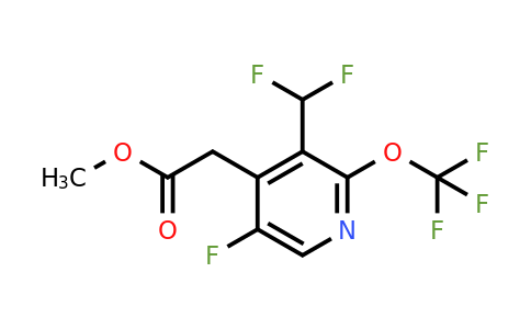 Methyl 3-(difluoromethyl)-5-fluoro-2-(trifluoromethoxy)pyridine-4-acetate