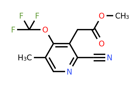 Methyl 2-cyano-5-methyl-4-(trifluoromethoxy)pyridine-3-acetate