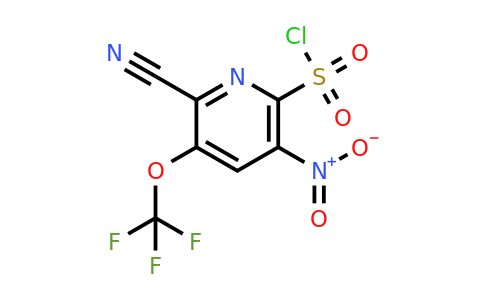 1804343-28-9 | 2-Cyano-5-nitro-3-(trifluoromethoxy)pyridine-6-sulfonyl chloride