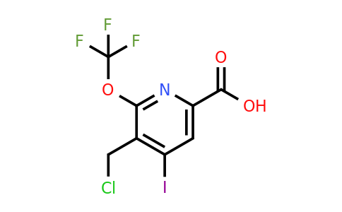 1804352-94-0 | 3-(Chloromethyl)-4-iodo-2-(trifluoromethoxy)pyridine-6-carboxylic acid