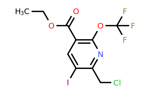 Ethyl 2-(chloromethyl)-3-iodo-6-(trifluoromethoxy)pyridine-5-carboxylate