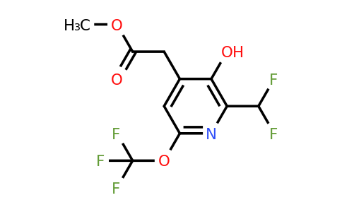 1804359-41-8 | Methyl 2-(difluoromethyl)-3-hydroxy-6-(trifluoromethoxy)pyridine-4-acetate