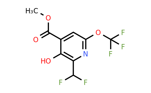 1804362-31-9 | Methyl 2-(difluoromethyl)-3-hydroxy-6-(trifluoromethoxy)pyridine-4-carboxylate