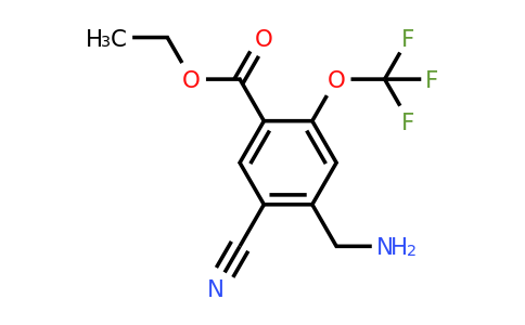 1804371-36-5 | Ethyl 4-aminomethyl-5-cyano-2-(trifluoromethoxy)benzoate