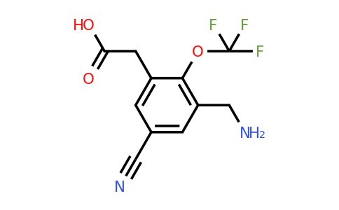 1804371-72-9 | 3-Aminomethyl-5-cyano-2-(trifluoromethoxy)phenylacetic acid