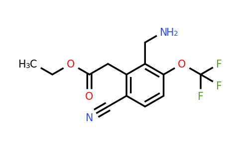 1804372-07-3 | Ethyl 2-aminomethyl-6-cyano-3-(trifluoromethoxy)phenylacetate