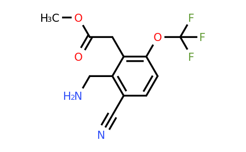 1804372-24-4 | Methyl 2-aminomethyl-3-cyano-6-(trifluoromethoxy)phenylacetate