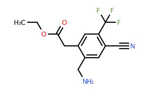 1804373-22-5 | Ethyl 2-aminomethyl-4-cyano-5-(trifluoromethyl)phenylacetate