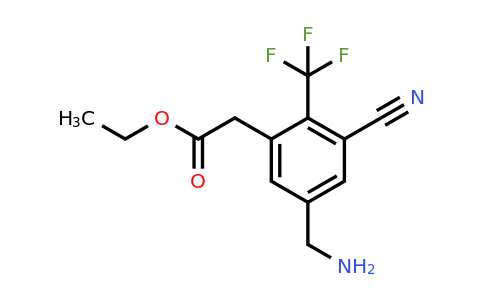 1804373-26-9 | Ethyl 5-aminomethyl-3-cyano-2-(trifluoromethyl)phenylacetate
