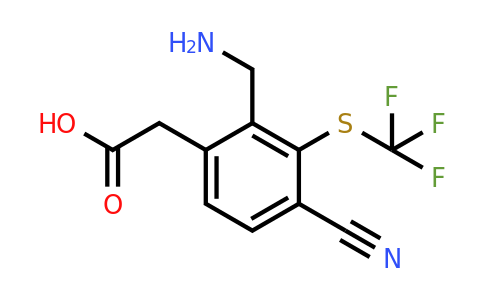 1804374-64-8 | 2-Aminomethyl-4-cyano-3-(trifluoromethylthio)phenylacetic acid
