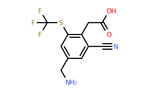 1804374-98-8 | 4-Aminomethyl-2-cyano-6-(trifluoromethylthio)phenylacetic acid