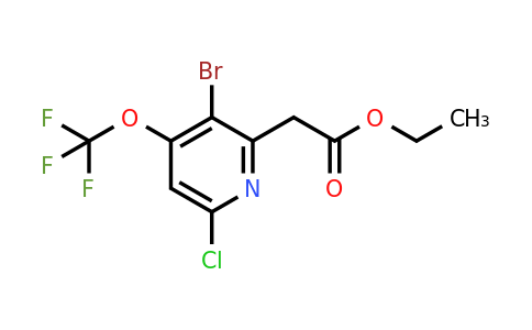 1804386-09-1 | Ethyl 3-bromo-6-chloro-4-(trifluoromethoxy)pyridine-2-acetate