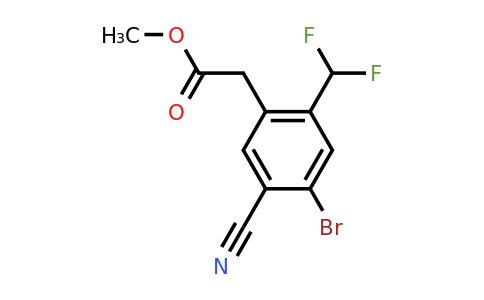 1804386-53-5 | Methyl 4-bromo-5-cyano-2-(difluoromethyl)phenylacetate