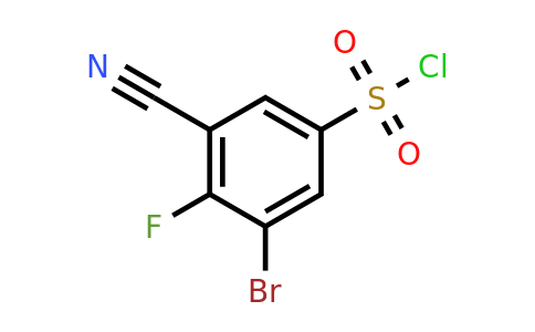 1804387-34-5 | 3-Bromo-5-cyano-4-fluorobenzenesulfonyl chloride