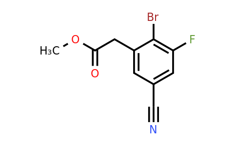 1804387-74-3 | Methyl 2-bromo-5-cyano-3-fluorophenylacetate