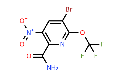 3-Bromo-5-nitro-2-(trifluoromethoxy)pyridine-6-carboxamide