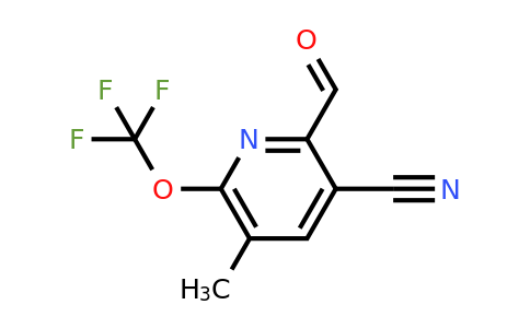 3-Cyano-5-methyl-6-(trifluoromethoxy)pyridine-2-carboxaldehyde
