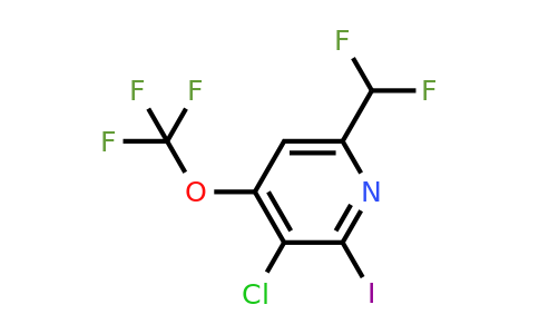 3-Chloro-6-(difluoromethyl)-2-iodo-4-(trifluoromethoxy)pyridine