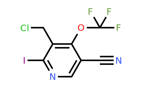 3-(Chloromethyl)-5-cyano-2-iodo-4-(trifluoromethoxy)pyridine