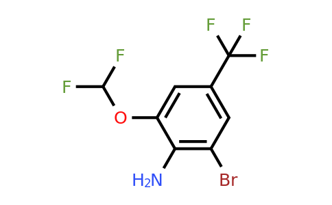 1804402-11-6 | 2-Bromo-6-difluoromethoxy-4-(trifluoromethyl)aniline