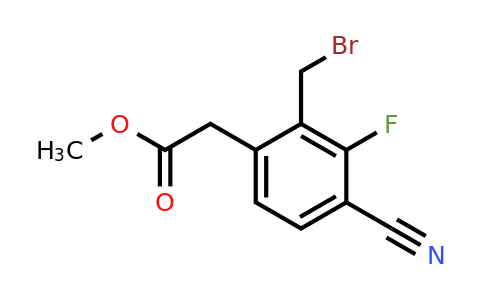 1804403-65-3 | Methyl 2-bromomethyl-4-cyano-3-fluorophenylacetate