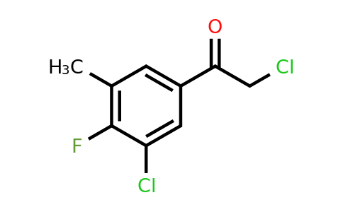 1804404-34-9 | 3'-Chloro-4'-fluoro-5'-methylphenacyl chloride