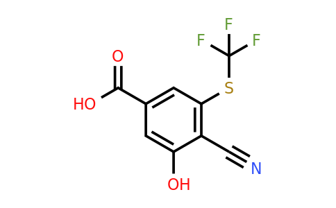 1804405-75-1 | 4-Cyano-3-hydroxy-5-(trifluoromethylthio)benzoic acid