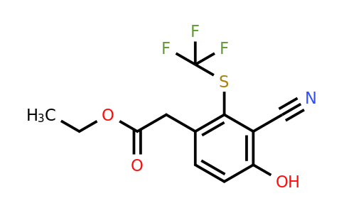 Ethyl 3-cyano-4-hydroxy-2-(trifluoromethylthio)phenylacetate