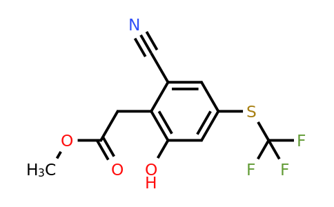 1804406-25-4 | Methyl 2-cyano-6-hydroxy-4-(trifluoromethylthio)phenylacetate