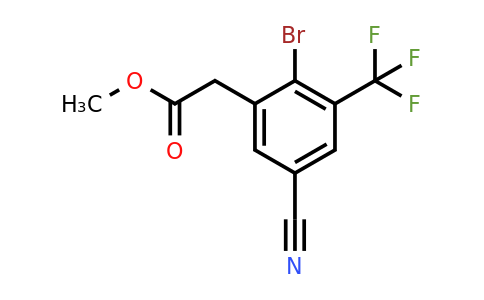 1804407-72-4 | Methyl 2-bromo-5-cyano-3-(trifluoromethyl)phenylacetate