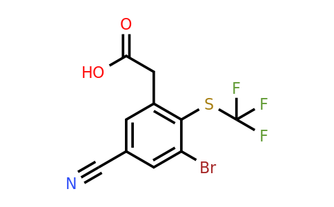 1804408-03-4 | 3-Bromo-5-cyano-2-(trifluoromethylthio)phenylacetic acid