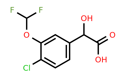 1804408-67-0 | 4-Chloro-3-(difluoromethoxy)mandelic acid