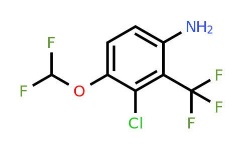1804409-19-5 | 3-Chloro-4-difluoromethoxy-2-(trifluoromethyl)aniline