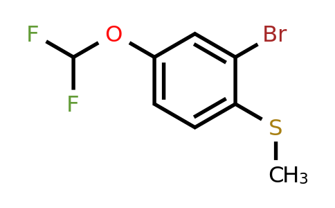 1804409-43-5 | 2-Bromo-4-(difluoromethoxy)thioanisole