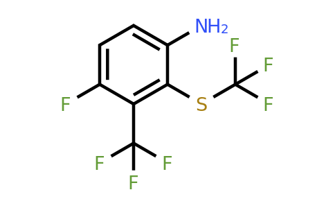 1804409-90-2 | 4-Fluoro-3-trifluoromethyl-2-(trifluoromethylthio)aniline