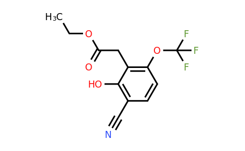 1804410-81-8 | Ethyl 3-cyano-2-hydroxy-6-(trifluoromethoxy)phenylacetate