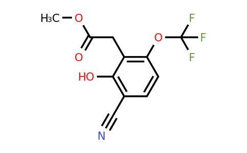 1804411-14-0 | Methyl 3-cyano-2-hydroxy-6-(trifluoromethoxy)phenylacetate