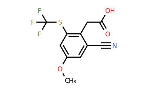 1804413-12-4 | 2-Cyano-4-methoxy-6-(trifluoromethylthio)phenylacetic acid