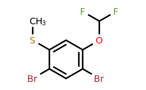 1804413-52-2 | 2,4-Dibromo-5-(difluoromethoxy)thioanisole