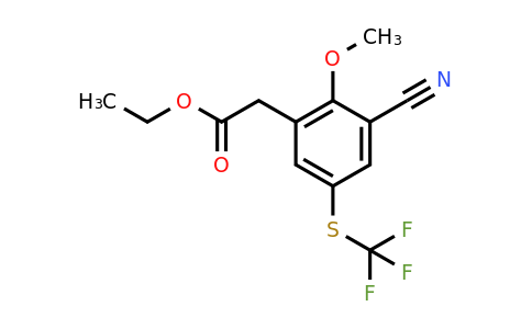 1804413-73-7 | Ethyl 3-cyano-2-methoxy-5-(trifluoromethylthio)phenylacetate