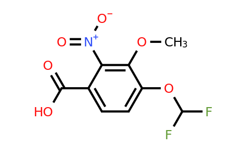 1804414-60-5 | 4-Difluoromethoxy-3-methoxy-2-nitrobenzoic acid