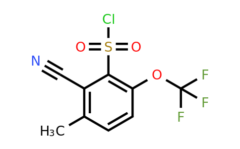 1804416-93-0 | 2-Cyano-3-methyl-6-(trifluoromethoxy)benzenesulfonyl chloride
