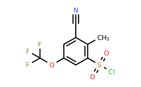 1804417-08-0 | 3-Cyano-2-methyl-5-(trifluoromethoxy)benzenesulfonyl chloride