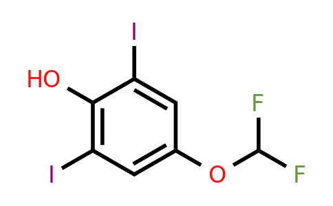 1804417-41-1 | 4-Difluoromethoxy-2,6-diiodophenol