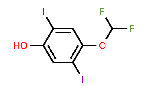 1804417-50-2 | 4-Difluoromethoxy-2,5-diiodophenol