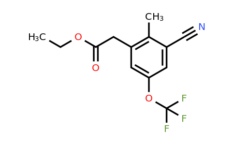 1804418-68-5 | Ethyl 3-cyano-2-methyl-5-(trifluoromethoxy)phenylacetate